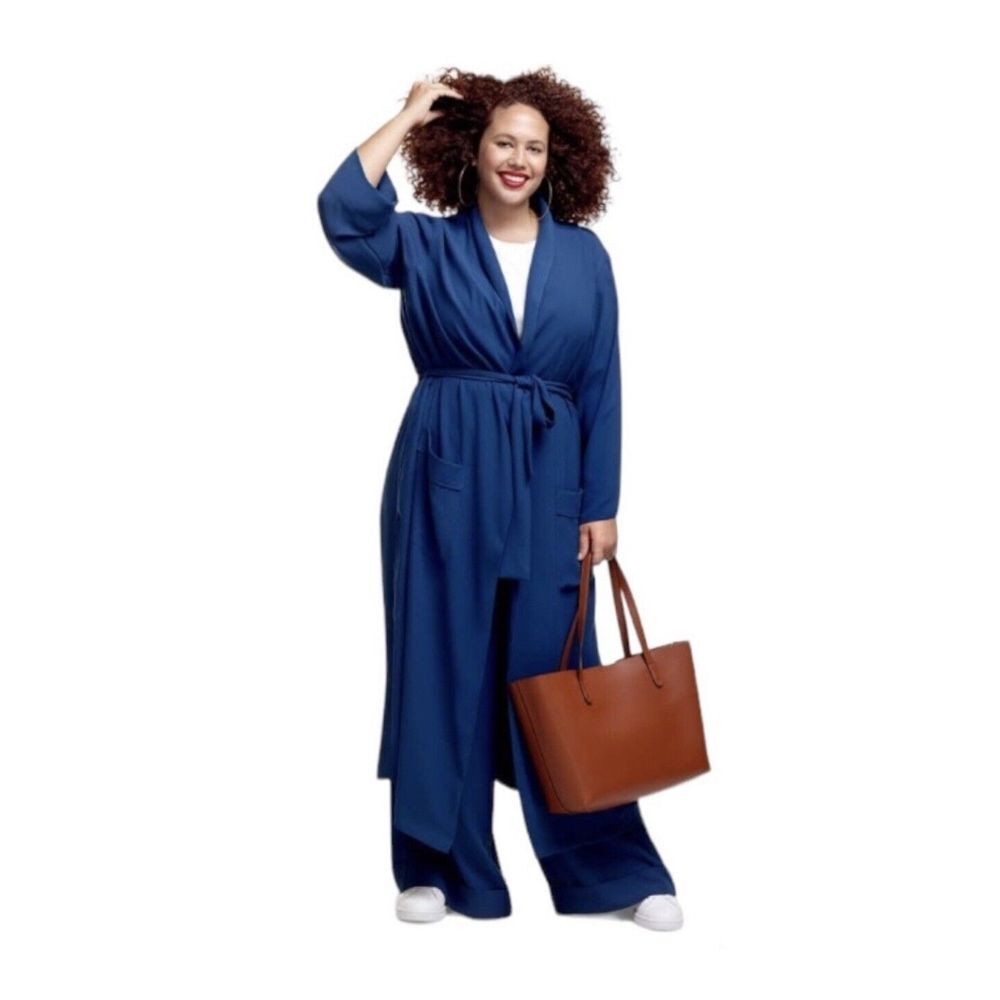 Tracy Ellis Ross for‎ JC Penney Robe Jacket Size 14/16 Causal XL Lightweight - Picture 2 of 11